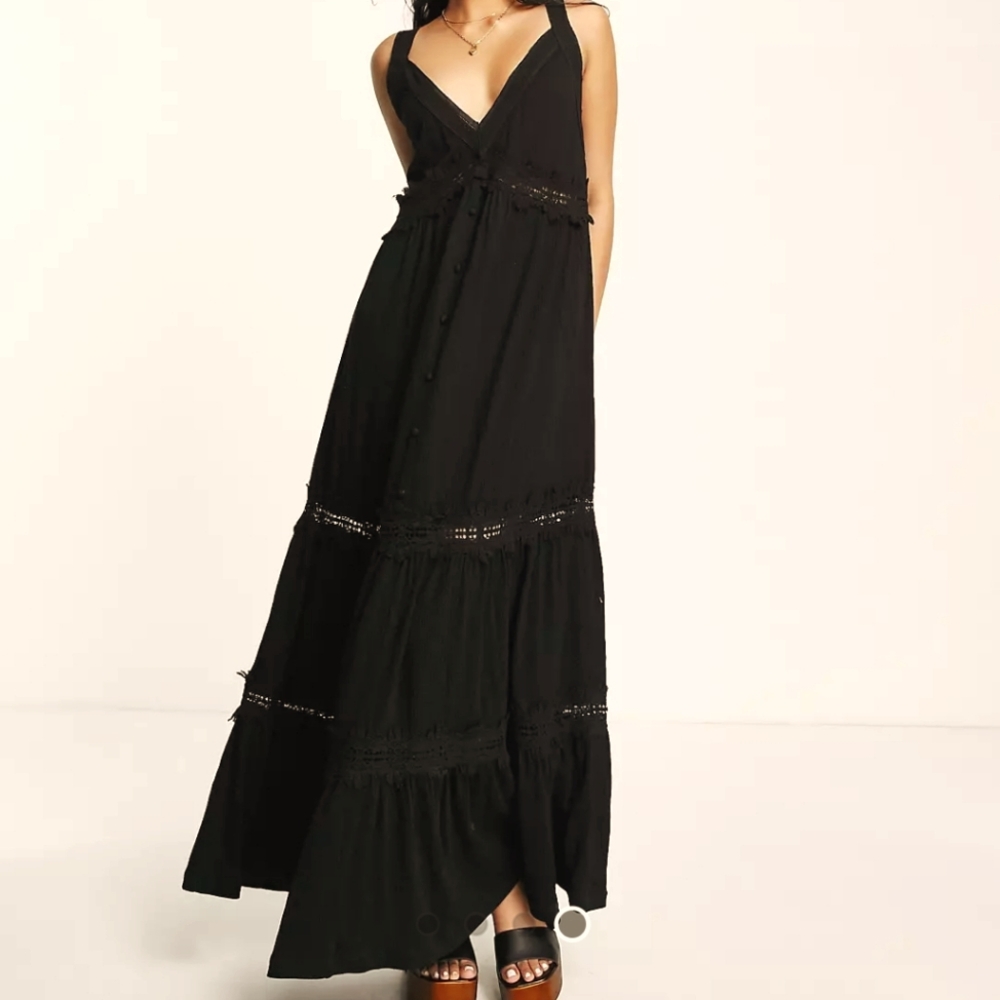 Asos V-neck maxi dress